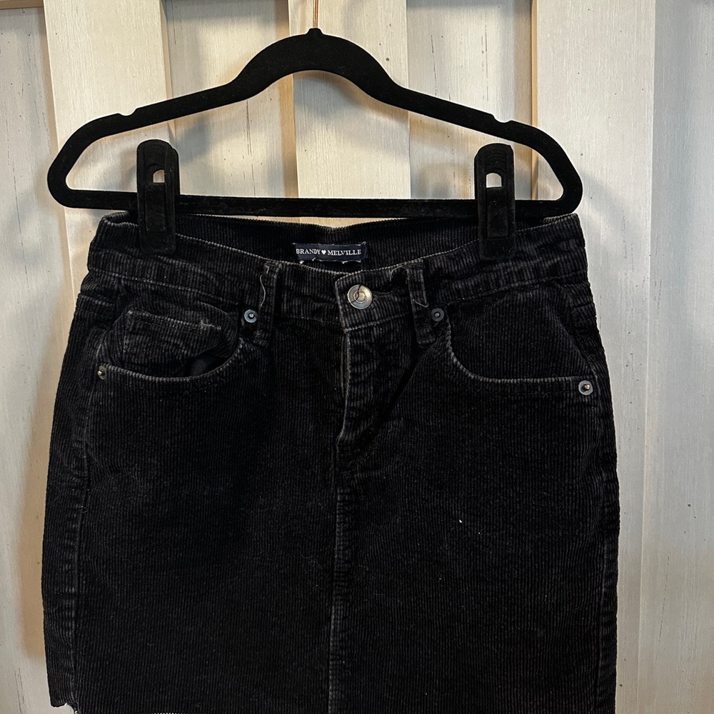 Brandy Melville Black Mini Skirt